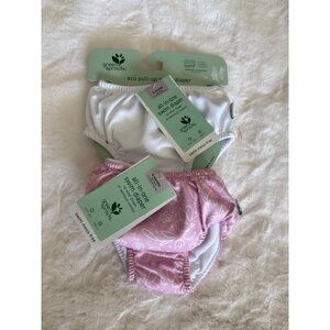 Green Sprouts (2) All-In-One Pull Up Swim Diaper 6 Months Lavender Sketched Flor